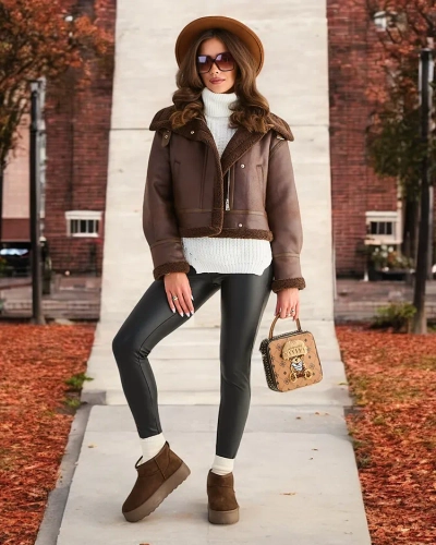 Royalfashion Ženská kožená bunda