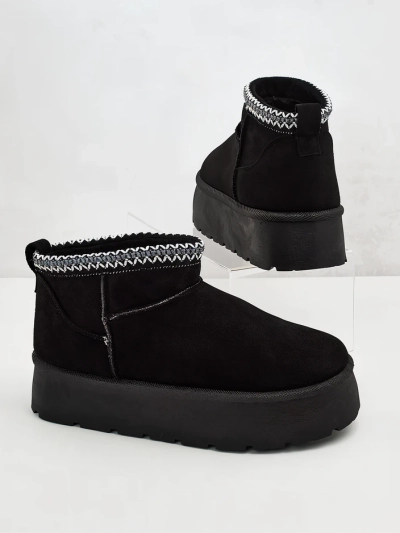 Royalfashion Dámske krátke topánky a'la snow boots Xoalla