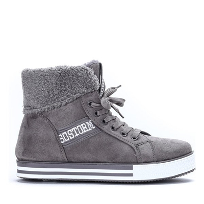 Szare buty sportowe Charlee - Obuwie