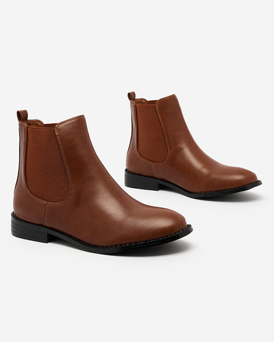 Royalfashion Čierne dámske čižmy a'la sztyblety s ozdobami Ederte