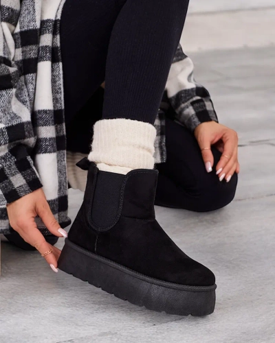 Royalfashion Dámske krátke čižmy Nomas a'la snow boots