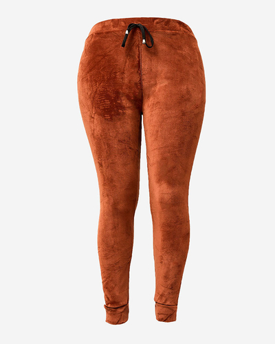 Royalfashion Dámske zateplené tepláky s potrubím