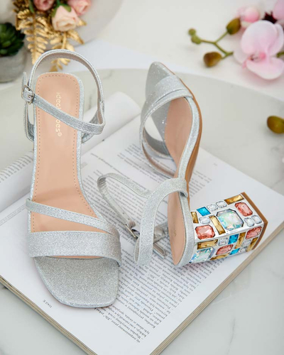 Royalfashion Dámske sandále Solepte Crystal Post