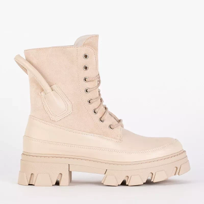 OUTLET Zateplené dámske béžové tašky Emilla - Obuv