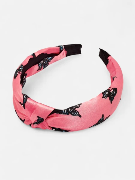 Royalfashion Naglavni trak za lase karirast z metulji Butterfly Weave