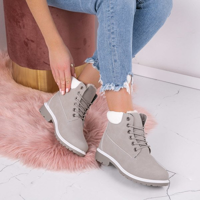 Svetlo šedé izolované topánky Ellea - Obuv