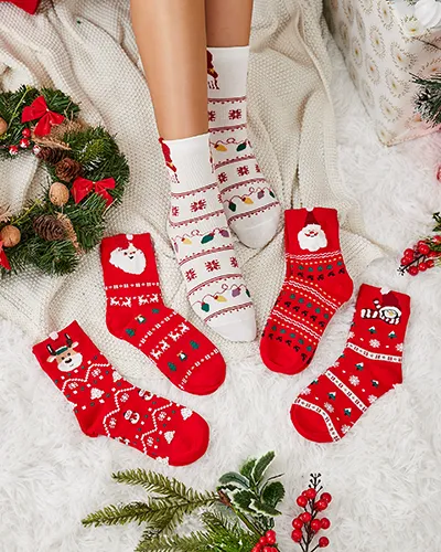 Royalfashion Dlhé prázdninové ponožky pre ženy 5 kusov