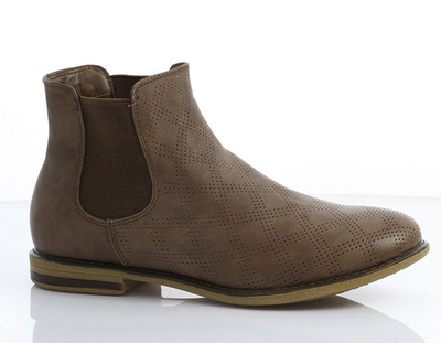 Sztyblety w kolorze camelowym - Obuwie