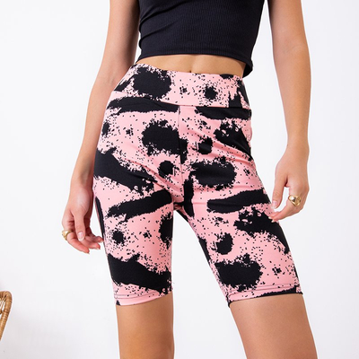 Ružové a čierne dámske cyklistické topánky - Oblečenie