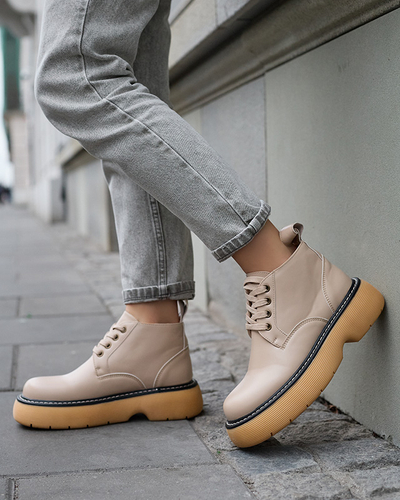 Dámske čižmy v béžovej farbe Tarraf- Footwear