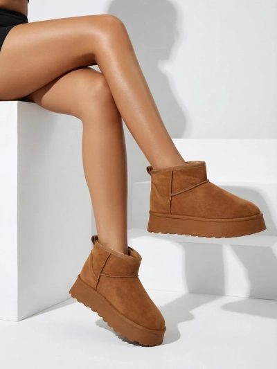 Royalfashion Krátke topánky podobné ženským snehovým čižmám Fortesse