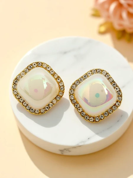 Royalfashion Dámske náušnice na klip Aurelia Perla