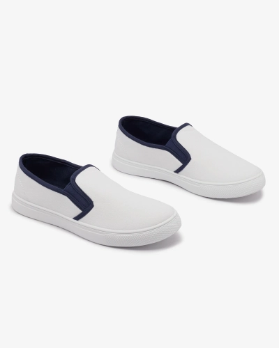 Royalfashion Biele dámske slip on tenisky Werixa