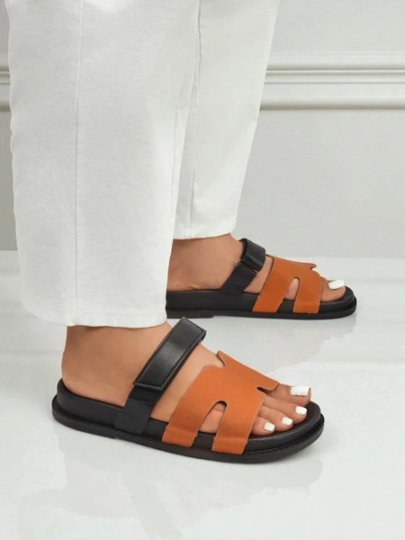 Royalfashion Dámske slip-on sandále z ekokože FlexiComfi