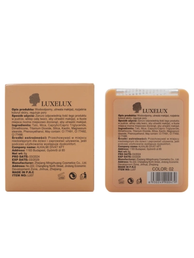 Luxelux Púder v lisovanej forme 02 8g