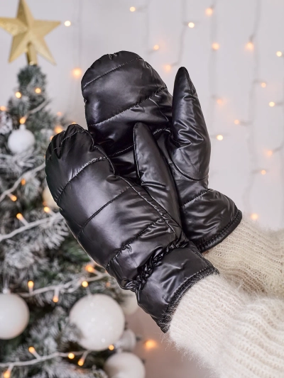 Royalfashion Dámske čierne rukavice