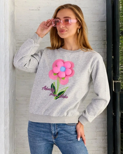 Royalfashion Dámska tenká mikina s potlačou
