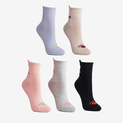 Dámske členkové ponožky 5 / balenie - Ponožky