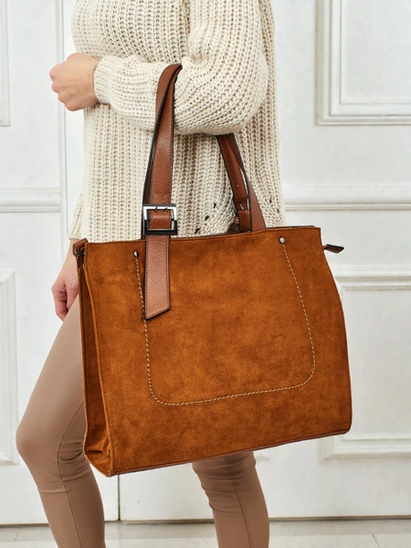 Ženska torbica shopper eko semiš Daverna