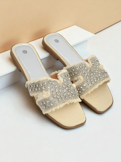 Royalfashion Dámske sandále s kamienkami CrystalEase