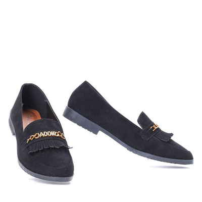 Czarne mokasyny Jadoir- Obuwie