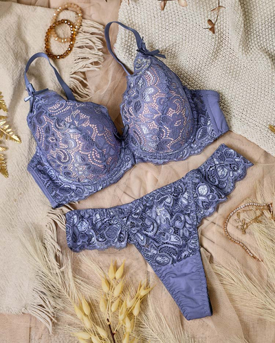 Royalfashion Dámska súprava spodného prádla s čipkou