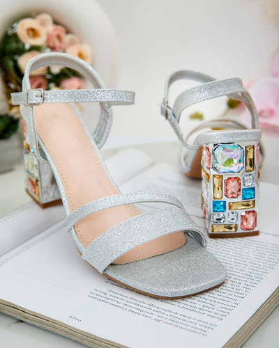 Royalfashion Dámske sandále Solepte Crystal Post