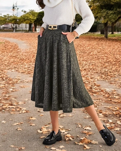 Royalfashion Dámska midi sukňa