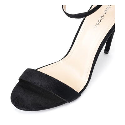 Černé sandály na vysokém podpatku Tronto - Obuv 1