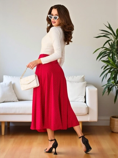 Royalfashion Dámska midi sukňa