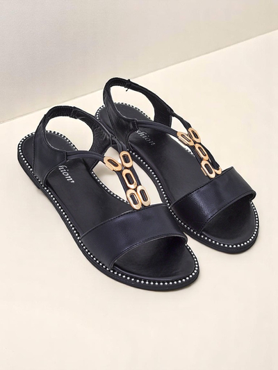 Royalfashion Ženski sandali z okrasnimi paščki Siena Glow