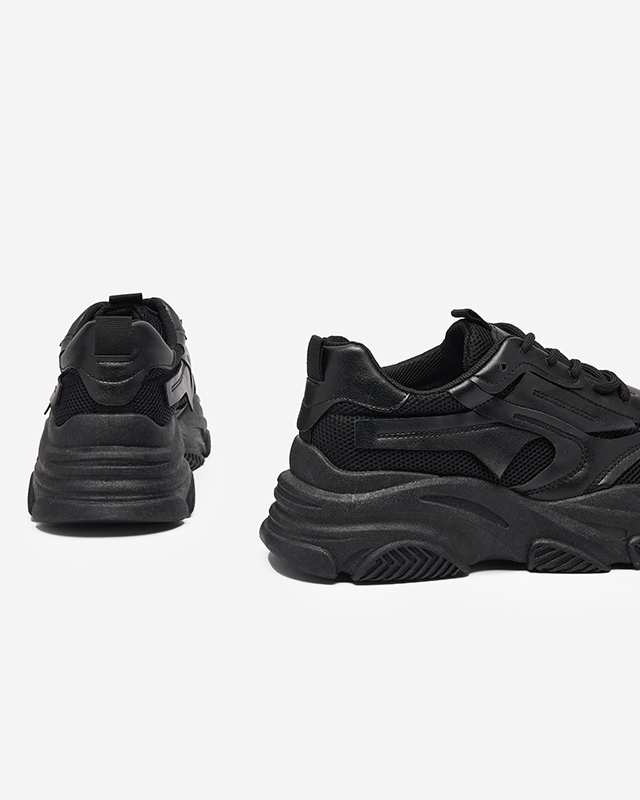 Čierne dámske športové topánky na masívnej podrážke Okis - Obuv