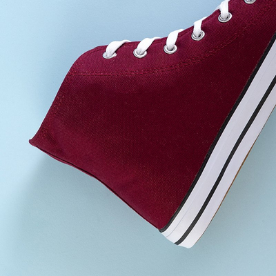 Maroon pánske vysoké tenisky Huliwer - Obuv