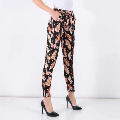 Dámske trekingové nohavice z čierneho peria - Oblečenie