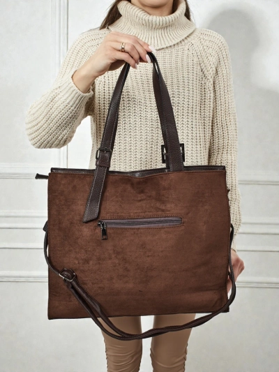 Ženska torbica shopper eko semiš Daverna