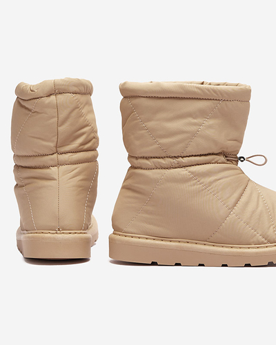 Svetlo hnedé dámske zateplené topánky a'la snow boots Kaliolen - Obuv