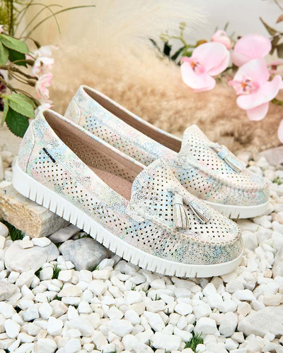 Royalfashion Dámske ažurové mokasíny Molaffa