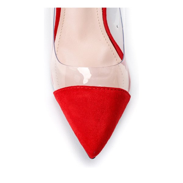 Červené pumpy na sloupu Marcelina - Obuv 1