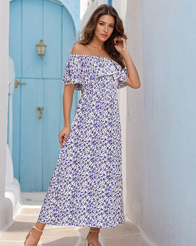 Royalfashion Dámske midi šaty a'la Španielka