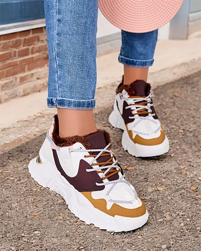 Royalfashion Dámske zateplené tenisky Cyrenna