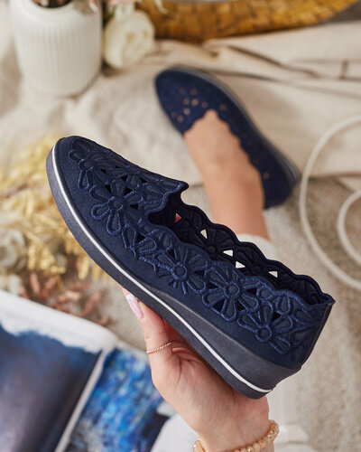 Royalfashion Dámske poltopánky na nízkom podpätku Dellio