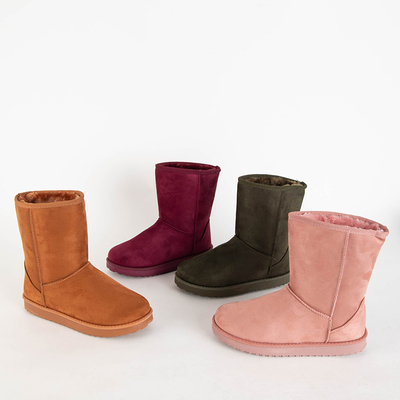 Tmavo zelené hladké snehule Lesledi - Obuv