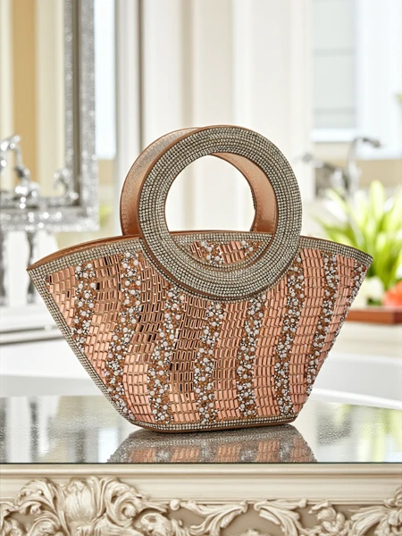 Majhna ženska torbica s cirkoni Sparkle Queen