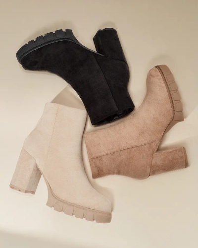 Royalfashion Ekológia-suede dámske členok topánky na stĺpci Emuri