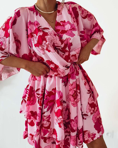 Royalfashion Dámske mini šaty s originálnym vzorom