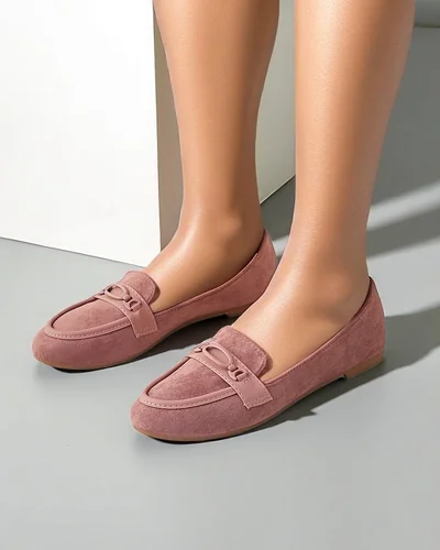 Royalfashion Dámske ekologické semišové mokasíny Zammei