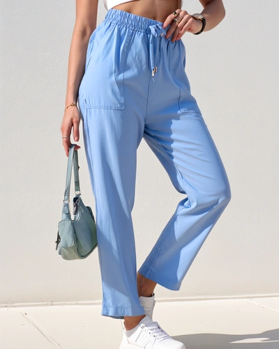 Royalfashion Dámske rovné nohavice 7/8