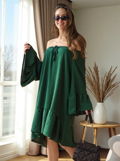 Royalfashion Dámske šaty a'la španielske s volánmi oversized