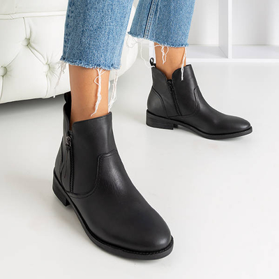 Čierne dámske čižmy a'la Chelsea boots - Obuv