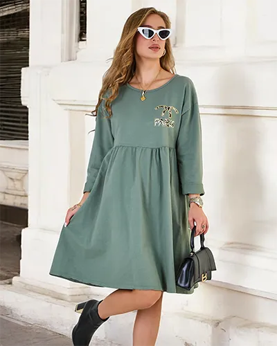 Royalfashion Dámske látkové šaty